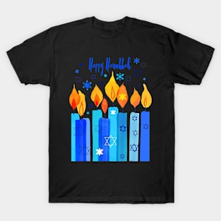 Happy Hanukkah Festival Of Light Star Of David T-Shirt